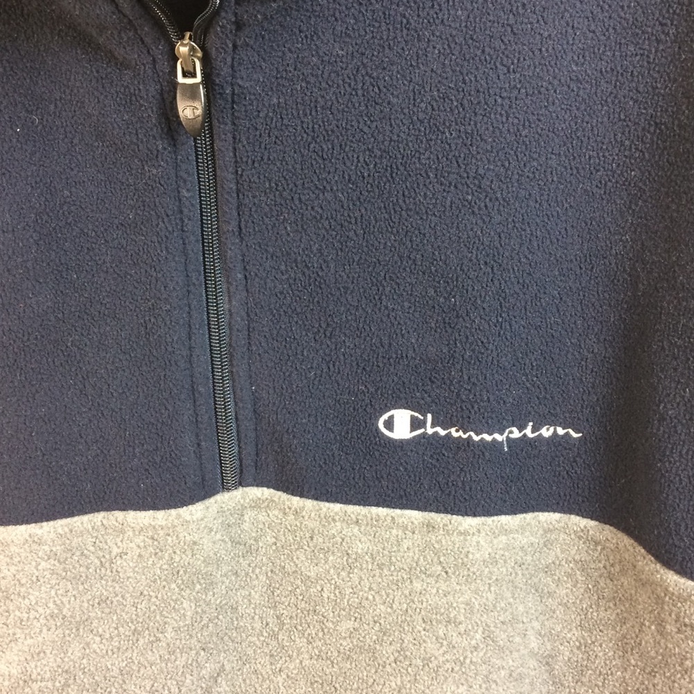 Champion Fleece Jacket Size 2XL Blue Gray - Picture 6 of 6